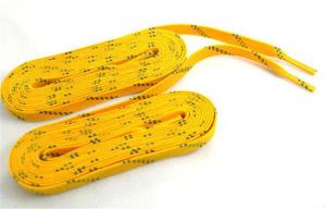 China Durable Yellow White Color Custom Shoe Laces For Kids / Adult on sale