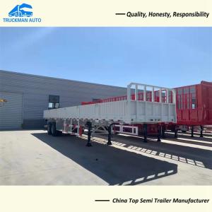 Quality 50 Tons Drop Side Wall Fence Semi Trailer With 12R22.5 Tire wholesale