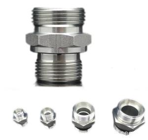 Quality 60 Degree Cone Sealing Bonded Hydraulic Hose Adapter 1CB Made of Medium Carbon Steel wholesale