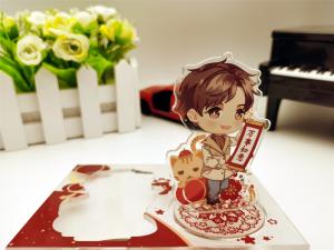 Quality OEM Anime Acrylic Stand Figure , 130mm Clear Plastic Display Stand wholesale