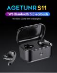 Black DC 5V 1A 50mAh Wireless Bluetooth Earphone