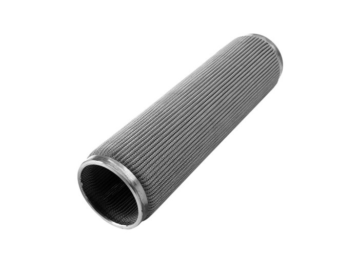 sintered porous Metal Fiber Pleated Filter Element For Industry