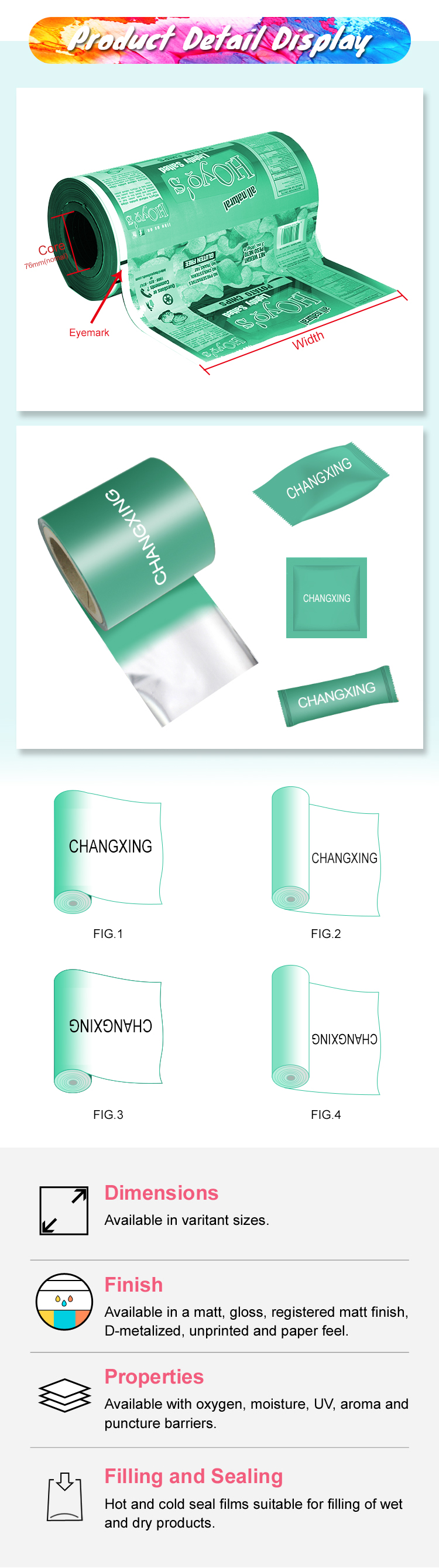Cheese Heat Sealable Heat Shrink Film Roll Printed Packaging Food Grade For Tortilla Chips