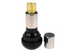 Snap In Aluminum Tire Valve With Chrome Sleeve TR413C EPDM Rubber
