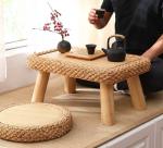 The cane makes up tatami tea table window table of the sitting room windows