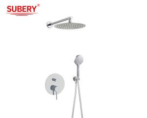 Quality ABS 3 Function In Wall Shower Faucet Chrome Faucet OEM wholesale
