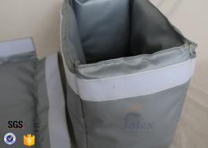 Quality 300℃ Industrial Fiberglass Jacket Removable Thermal Insulation Cover Grey wholesale