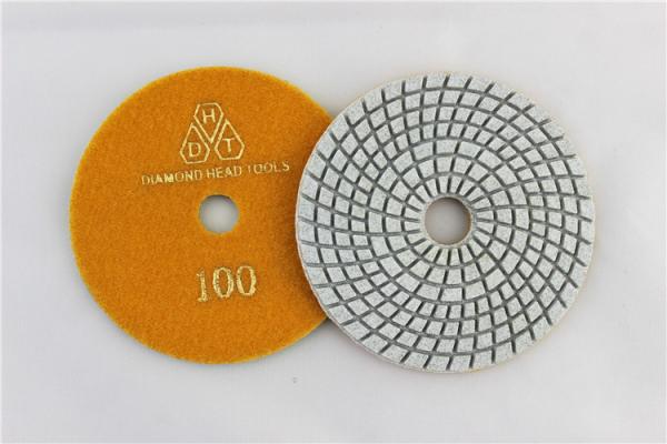 100mm Bush Hammer 3mm Diamond Wet Polishing Pads No 1500 Grit Diamond Polishing