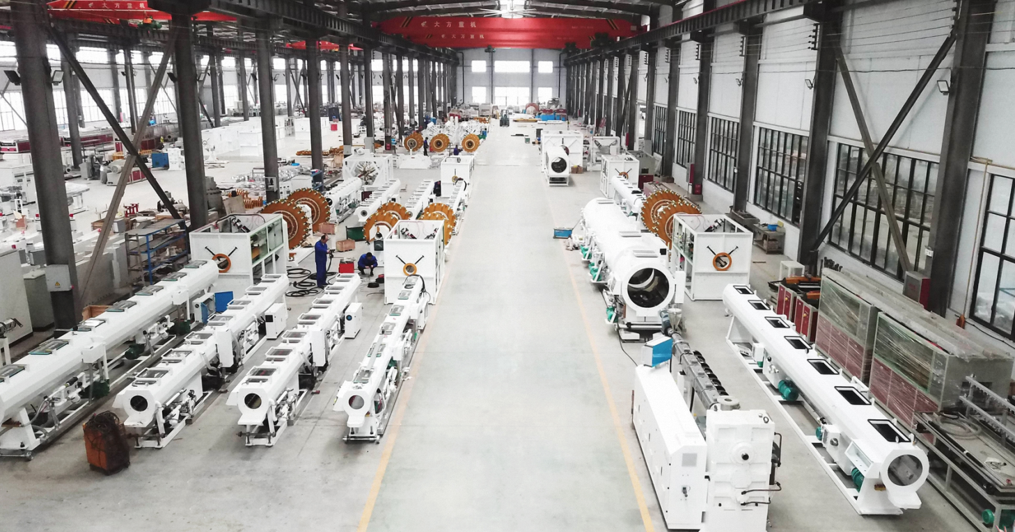 Customized Long Service Life PE Pipe Extrusion Line for Horizontal Extruder Machine