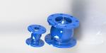 Blue Anti Water Hammer Ductile Iron Non Slam Check Valve