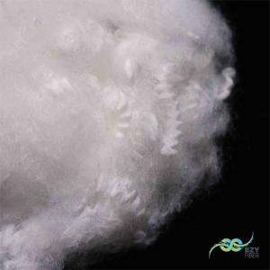 Quality Recycled Fire Retardant Fiber A1 White Polyester Fiber Excellent Fireproof Properties wholesale