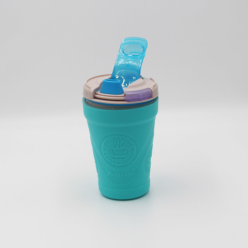 Double Wall Heat Resistant Coffee Cup BPA Free Screw Lid type