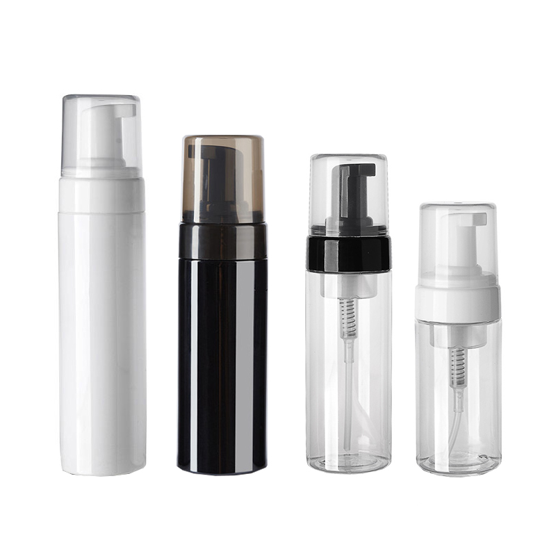 Clear Empty Plastic Foam Pump Bottle 1oz 2oz 3oz For Pet Facial Cleanser Mousse