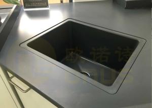 Quality Black Epoxy Resin Lab Countertops Oem For Pharmaceutical Testing Centre with chemical resistance wholesale
