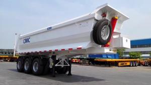 Quality Tread 1840mm 3 Axles Van-type Tipper Cargo Truck Trailer for Sand Rock Coal Transport wholesale