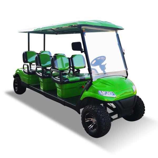 72v 100ah Lithium Iron Battery 5KW AC Motor 6 Seater Electric Golf Buggy Cart