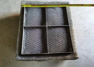 Quality SS316L Rectangle Mesh Pad Mist Eliminator 1100x450mm For Scrubber wholesale