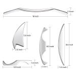 5 Piece Stainless Set for Back Leg Arm Neck Shoulder and Whole Body Acupoints