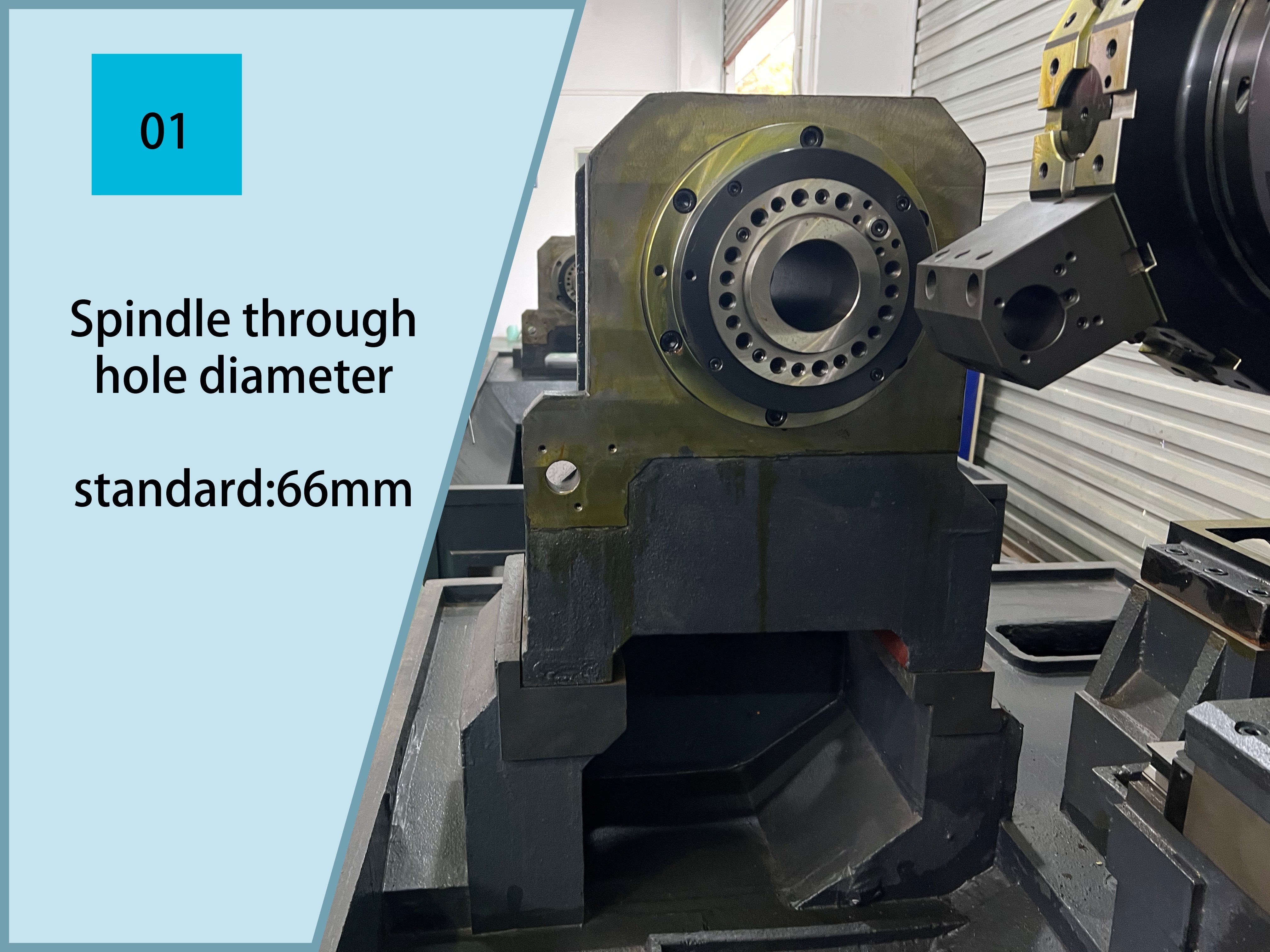 High Rigidity 5052S Slant Bed CNC Lathe Machine For Metal Machining 500mm Turning