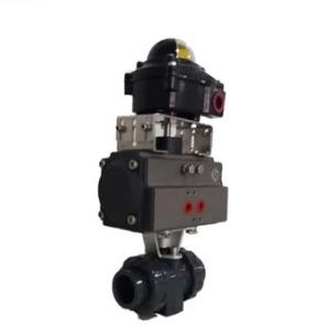 Quality IP67 UPVC Electric Ball Valve Soft Seat Motorized True Union PVC Ball Valve wholesale