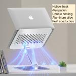 260*230*56MM Portable Silver Folding Lift Aluminum Adjustable Laptop Cooling