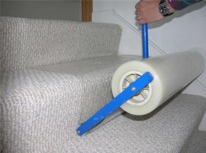 Quality Stair 80 Micron 600mm Protection Film Roll Anti Construction Debris wholesale