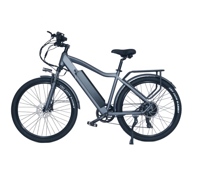 7 Speed Electric Mountain Bike 500W 48V Motor 17Ah Battery Disc Brake For Adults