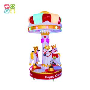 Quality Carousel Merry Go Round Kiddie Ride 3 Seats For Indoor Amusement Park wholesale
