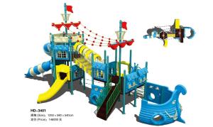 Quality Inclusive Children Playground Equipment Kids Pirate Ship Theme Play Structure wholesale