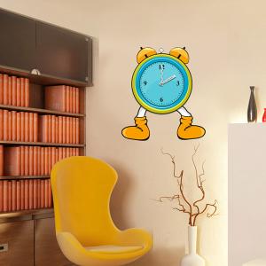 Quality Funny Cartoon Wedding Decorative Wall Sticker Clock with 3M Removable Vinyl 25A008 wholesale
