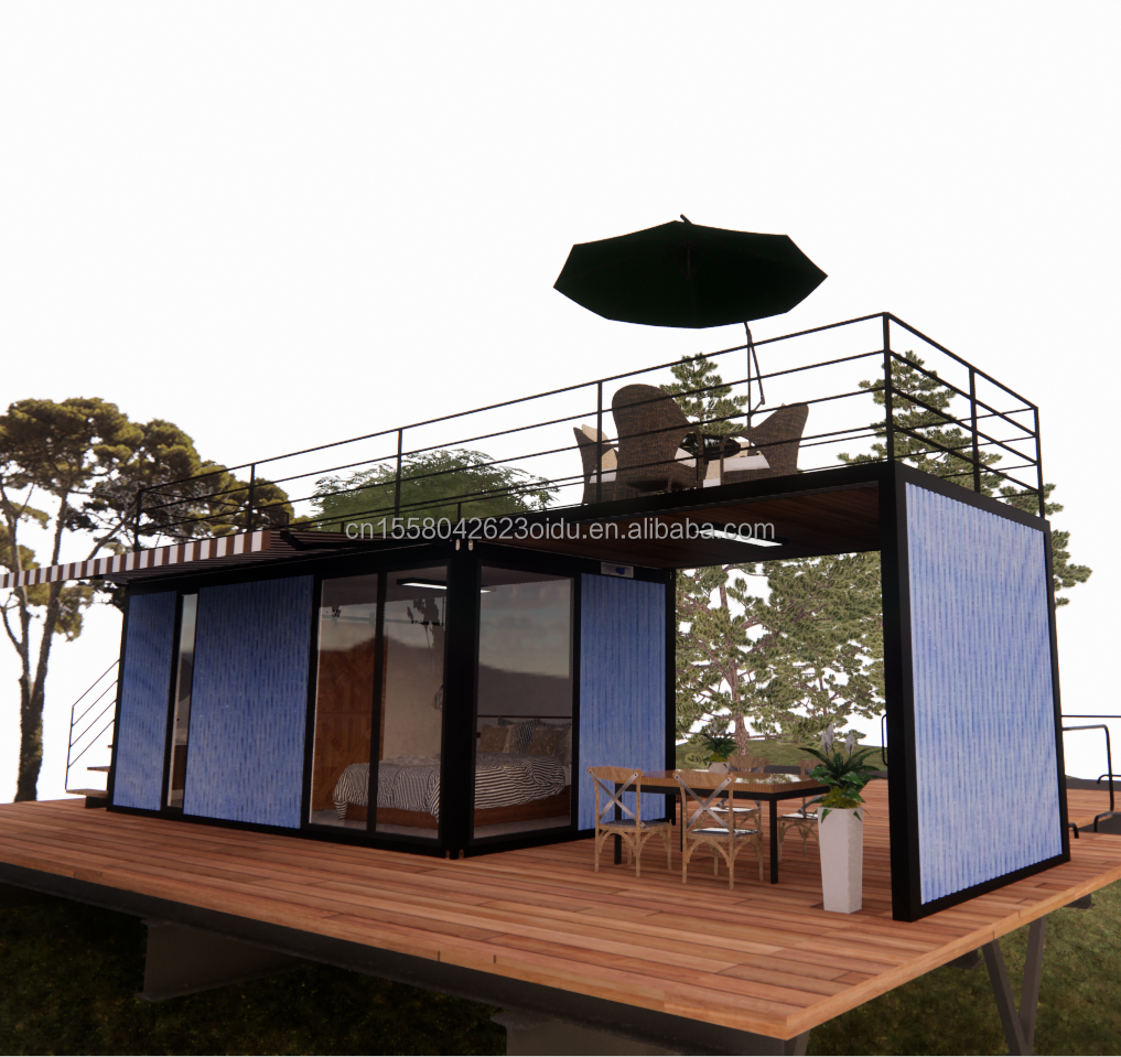 Shop Modern and Easy-to-Assemble Prefab Modular House with 50/75/100mm Wave Sandwich Panel Walls