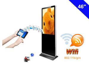Quality Dual Core WiFi Digital Signage Totem , Floor Standing LCD Advertising Display wholesale