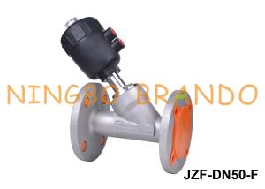 Quality DN50 2'' Flanged Air Actuated Angle Seat Piston Valve Pneumatic wholesale