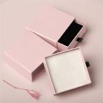 PMS C2S 128gsm Luxury Earring Gift Box , Pull Out Drawer 12x12 Square Gift Box