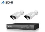 Indoor Surveillance 2Ch Poe Home Surveillance System , 2Mp Poe Ip Camera System