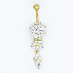 Quality 14G Gold Flower Body Piercings Jewellery wholesale