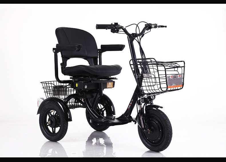 48V 300W Motor Power 12 Inch Electric Tricycle 3 Wheel Electric Bike for Adult Cargo
