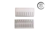 Custom Vacuum Formed Plastic Ampoule Tray, White Medicine Bottle Blister