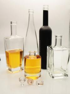 Quality Crystal White Whiskey Vodka Glass Bottle Frosted Decal Painting wholesale