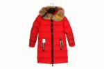 Fashion Casual Children's Winter Clothes red Girls Long Puffer Jacket