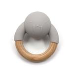 Organic FSC Certified Beech Wooden Silicone Teether Walrus Shape