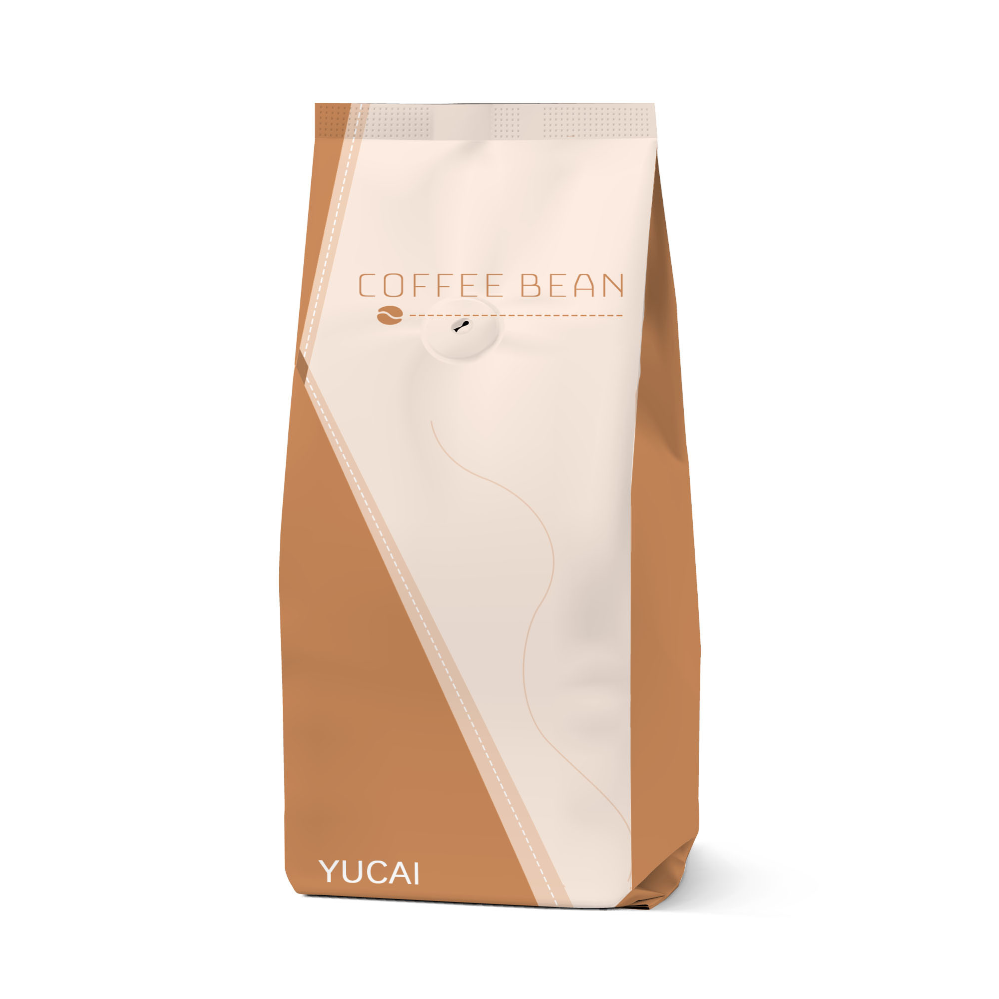 500g Coffee Packaging Bags Heat Seal Foil Laminated Printed Side Gusset Pouches