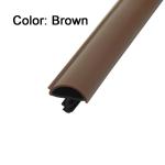 Dustproof Apartment Wooden Door Seal Strip Brown Color 12*5mm