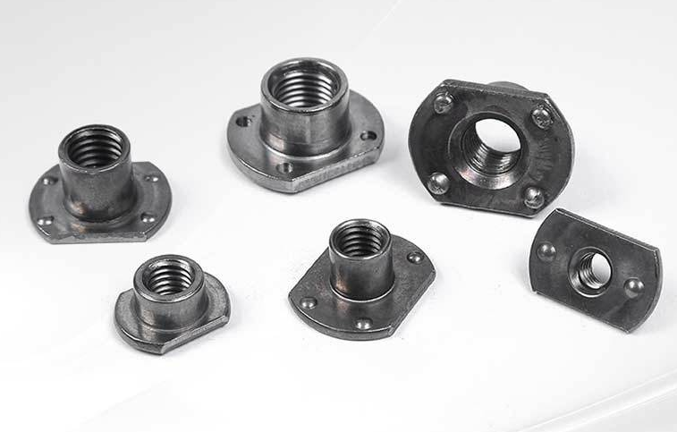 High Strength Carbon Steel T Weld Nut for M3 M4 M5 M6 M8 M10 M12 1/4 3/8 5/16 Connection in Imperial Measurement System