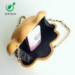 Smooth Hand Carved Wooden Clutch Bag Spacious Design for Ladies