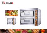 Industrial Electric Pizza Oven Countertop 2 Layer Ceramic Baseplate 120kg 8.4kw