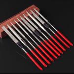 Nickel Plated Electroplated Diamond Tools , Polishing Round Diamond File Set