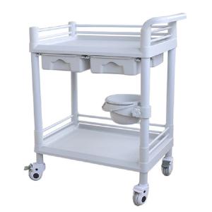 Quality Portable Steel Medical Cart Emergency Multifunction Abs Hospital Trolley wholesale