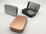 Food Grade Mini Mint Tins Silver Metal Box Top Notched Tin Box Manufacturer