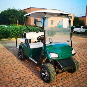 Quality Green Color Mobility Chariot Road Legal 4 Seater Golf Cart 2000w 4 Wheel Dual Drive wholesale